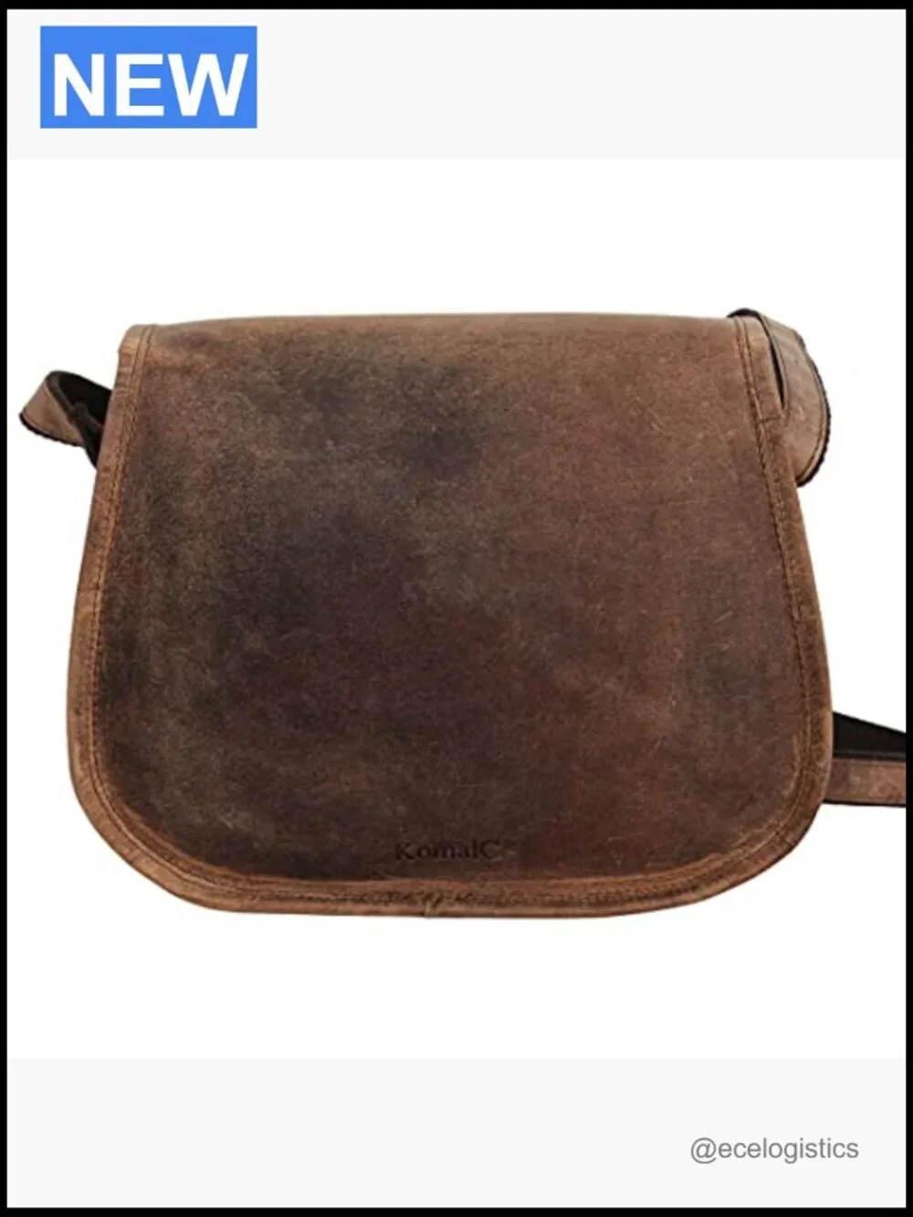 Full Grain Leather Crossbody Satchel Purse Tote Shoulder Bag
